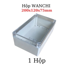 Hộp Nhựa ABS WANCHI 200x120x75mm Màu Trắng Nắp Trong