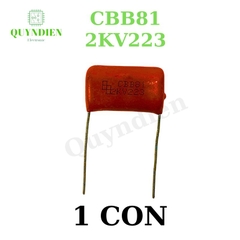 Tụ Kẹo Nâu Đỏ CBB81 2KV223