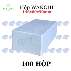 Hộp Nhựa ABS WANCHI 146x80x50mm 2fet Màu Trắng