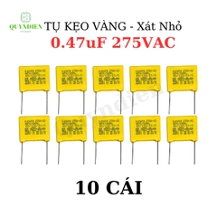 Tụ Kẹo Vàng vuông 0.47uF 275VAC-Xát Nhỏ