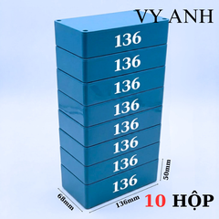 Hộp Nhựa Vy Anh 136x68x50mm Màu Xanh