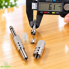 Jack 6.3mm Đực Mono Xi Thường