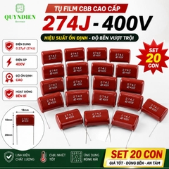 Tụ Kẹo Nâu Đỏ 274J 400V 0.27uF
