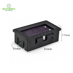 Đồng Hồ Đo Điện Áp Và Dòng Điện DC Hiển Thị Kép 0-100V 10A