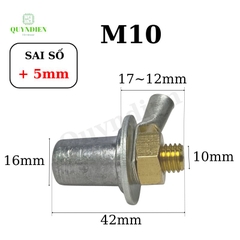 Cọc bình ac quy bằng chì cọc M8 M10 đồng thau giá 01 đôi