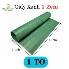 Giấy Xanh Cách Điện 2 Mặt Xù Dày 0.1mm