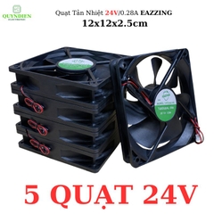 Quạt tản nhiệt 24VDC không chổi than 12x12x2.5cm