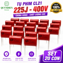 Tụ Kẹo Nâu Đỏ CL21 225J 400V