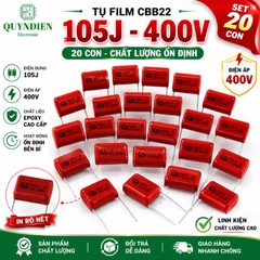 Tụ Kẹo Nâu Đỏ CBB22 105J 400V