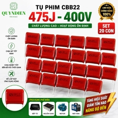 Tụ Kẹo nâu đỏ CBB22 475J-400V