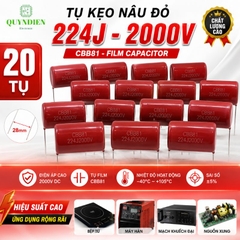 Tụ Kẹo Nâu Đỏ CBB81 224J 2000V