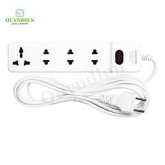 Ổ Cắm Lõi Sứ Chống Cháy 2200W 4M2-5 Vỏ Nhựa ABS Chống Vỡ