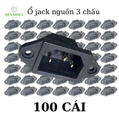 Ổ Jack nguồn AC 3 chấu - jack nồi cơm - 10A 250V