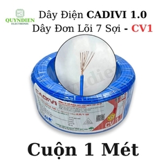 Dây Điện Cadivi 1.0 – Dây Đơn Lõi 7 Sợi CV1 – Dây Cáp Điện, Dây Tiếp Địa, Dây Chống Sét (1 MÉT)