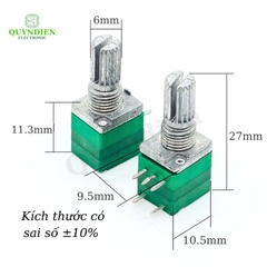 Chiết áp Volume Xanh Đơn B10K 5 Chân – Linh Kiện Quỳnh Diễn