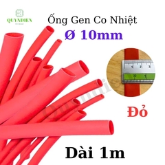 Gen co nhiệt size 10mm màu đỏ