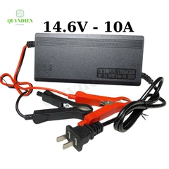 Bộ Sạc Pin Sắt Olympus 4S 14.6V-10A Kẹp Đỏ Đen