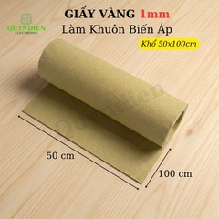 Giấy Cách Điện Làm Khuôn Biến Áp Dày 1mm Màu Vàng