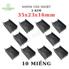 Nhôm tản nhiệt 2 kim 35x23x16mm cho transistor TO-220
