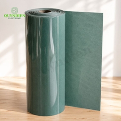 Giấy Cách Điện Xanh 1 Mặt Bóng 1 Mặt Xù Khổ 1 Mét Dày 0.2mm