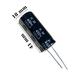 Tụ lộc nguồn 100uf 450V mới 100% chân mềm