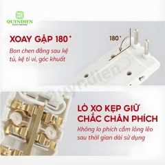 Ổ Cắm Chia Điện Xoay 180 Độ 2200W Q3T Q5T