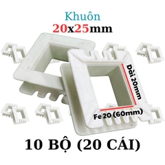 Khuôn nhựa quấn biến áp Fe silic 20x25mm