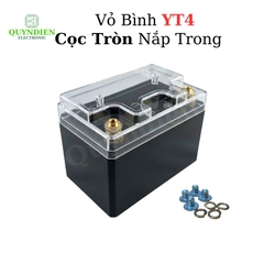 Vỏ Bình Đề Xe Máy YT4 Cọc Tròn Nắp Trong