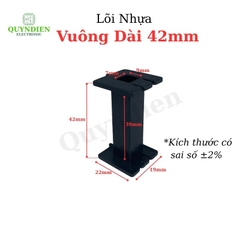 Lõi Nhựa Vuông Dài 42mm Quấn Cuộn Cảm Phân Tần Loa - Màu Đen