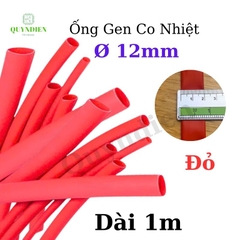 Gen co nhiệt size 12mm màu đỏ