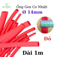 Gen co nhiệt size 14mm màu đỏ