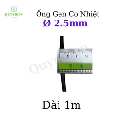 Gen co nhiệt size 2.5mm màu Đen