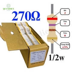 Điện trở Đài Loan 1/2W - 270Ω