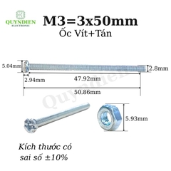 Ốc Vít Tán M3x50mm (Túi 250g) Khoảng 90 Con