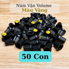 Núm Vặn Volume Nhựa Màu Vàng Trục Hoa Mai