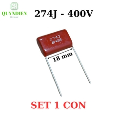 Tụ Kẹo nâu 274j-400v 0.27uf