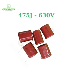 Tụ Kẹo Nâu Đỏ CBB22 475J 630V