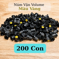 Núm Vặn Volume Nhựa Màu Vàng Trục Hoa Mai