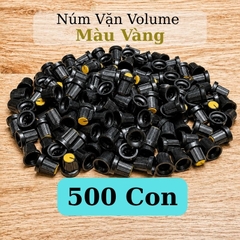Núm Vặn Volume Nhựa Màu Vàng Trục Hoa Mai
