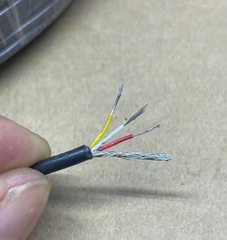 Dây 3 tín hiệu đồng xi bạc 3mm màu đen 26 AWG
