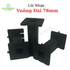 Lõi Nhựa Vuông Dài 78mm Quấn Cuộn Cảm Phân Tần Loa - Màu Trắng Trong