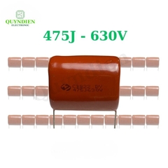 Tụ Kẹo Nâu Đỏ CBB22 475J 630V