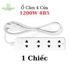 Ổ Cắm 4 Cửa 1200W 4B5 Thiết Kế Gọn Gàng An Toàn Tiện Dụng
