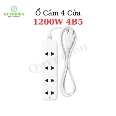 Ổ Cắm 4 Cửa 1200W 4B5 Thiết Kế Gọn Gàng An Toàn Tiện Dụng