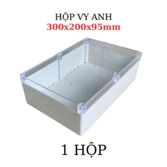 Hộp Nhựa Vy Anh 300x200x95mm Màu Trắng Nắp Trong
