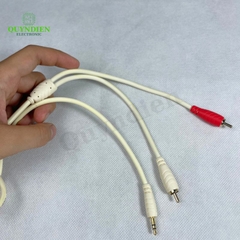 Dây Loa 1 Đầu 3.5 Ra 2 AV Loại Xịn Chống Nhiễu CHOSEALAQ5215 Dài 1.8m