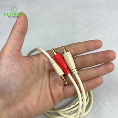 Dây Loa 1 Đầu 3.5 Ra 2 AV Loại Xịn Chống Nhiễu CHOSEALAQ5215 Dài 1.8m