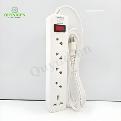 Ổ Cắm Lõi sứ chống cháy 5 Cửa Chéo con tắc 2200W  - VAT - Ổ cắm chéo 5 cửa 2200W 5A2-5