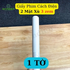 Giấy Phim Cách Điện Trắng 2 Mặt Xù Dày 0.3mm