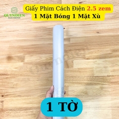 Giấy Phim Cách Điện 1 Mặt Bóng 1 Mặt Xù Dày 0.25mm